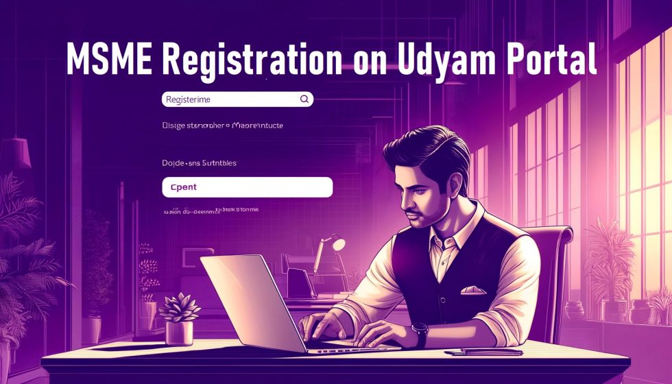Step-by step MSME Registration Process on Udyam Portal