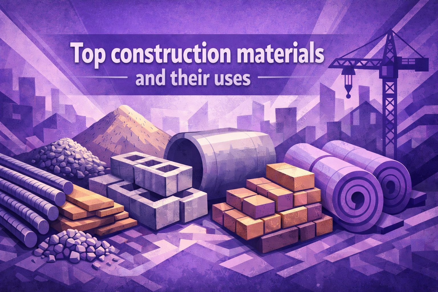 Top construction materials in India and their uses