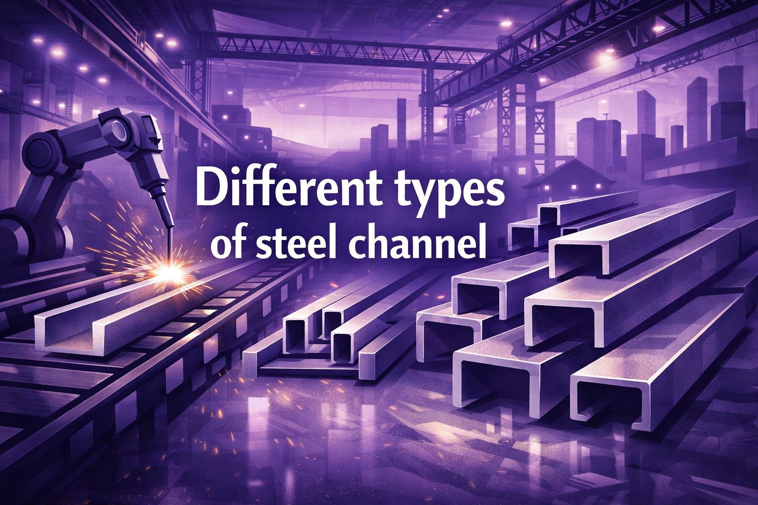 What are the different types of steel channel?