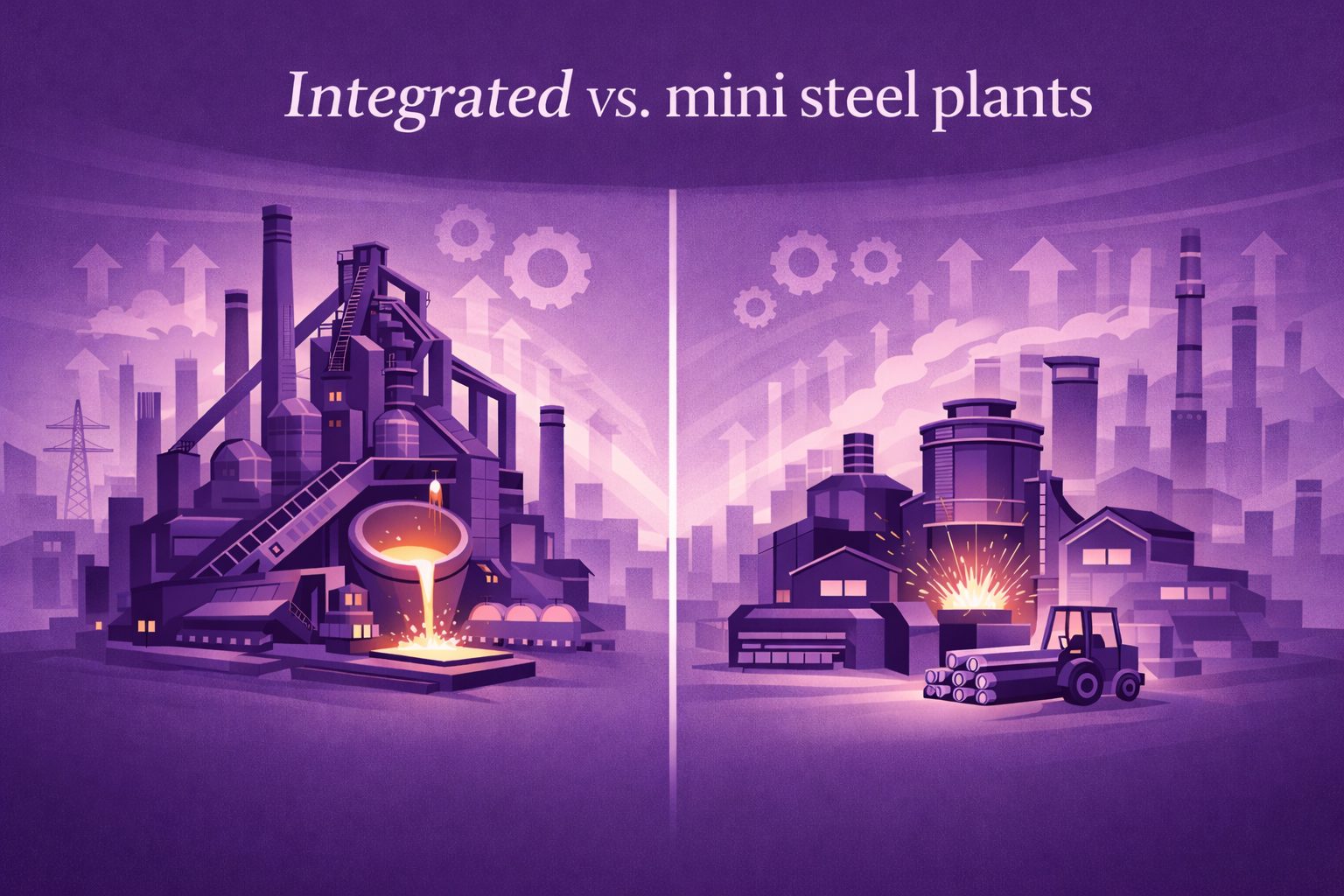 Integrated vs. mini steel plants: Meaning, differences, advantages