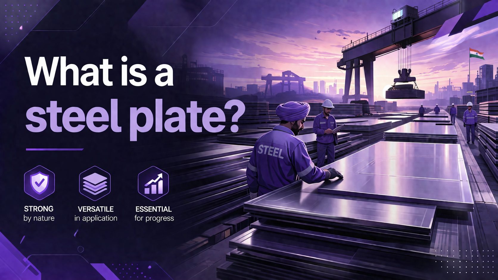 What is a steel plate? Types and uses in construction