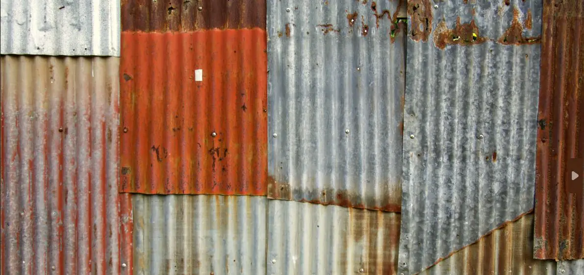 rust on steel sheets