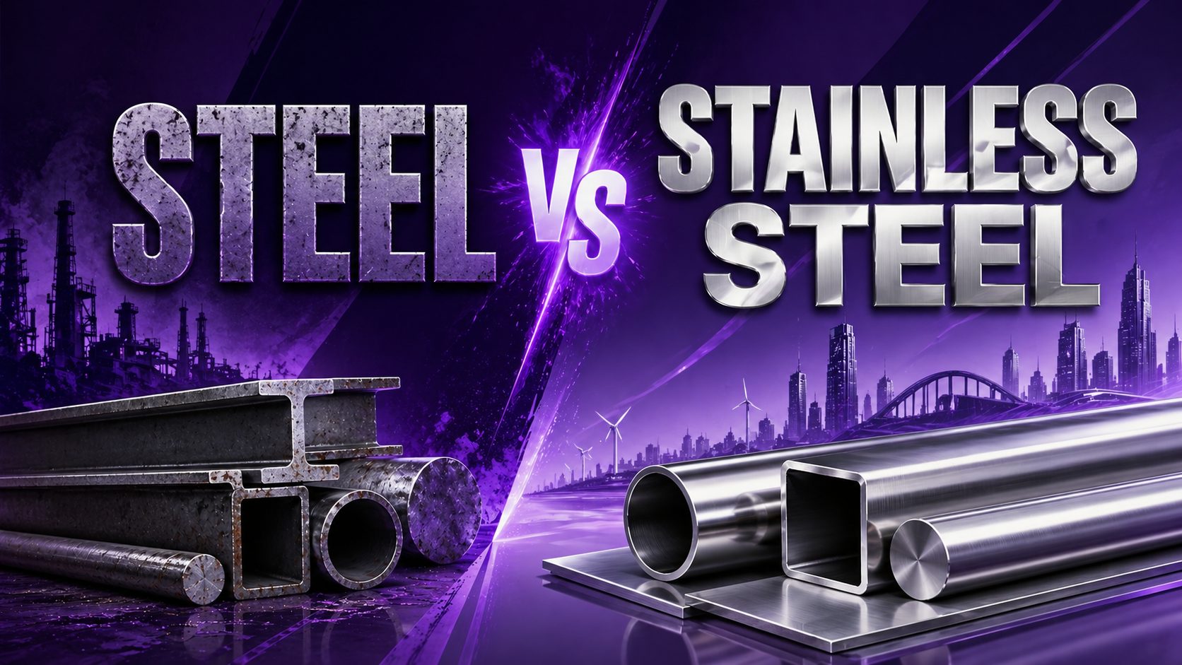 Steel vs stainless steel: Key differences, price & other factors
