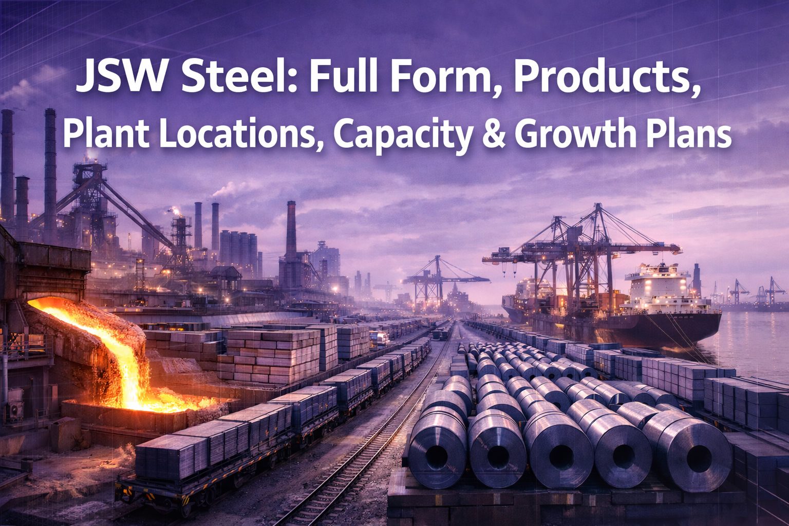 JSW Steel: Full Form, Products, Plant Locations, Capacity & Growth Plans