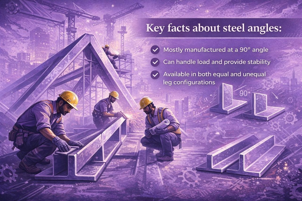 Steel angle: Types, sizes, uses & latest price in India (2026)