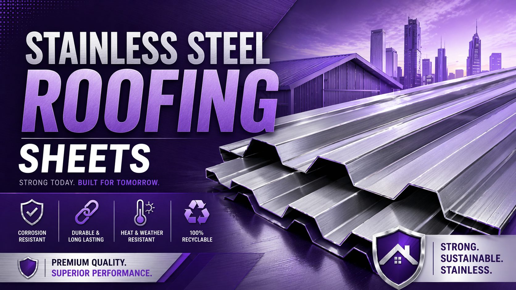 Stainless steel roofing sheets: Price, benefits & types (2026 guide)