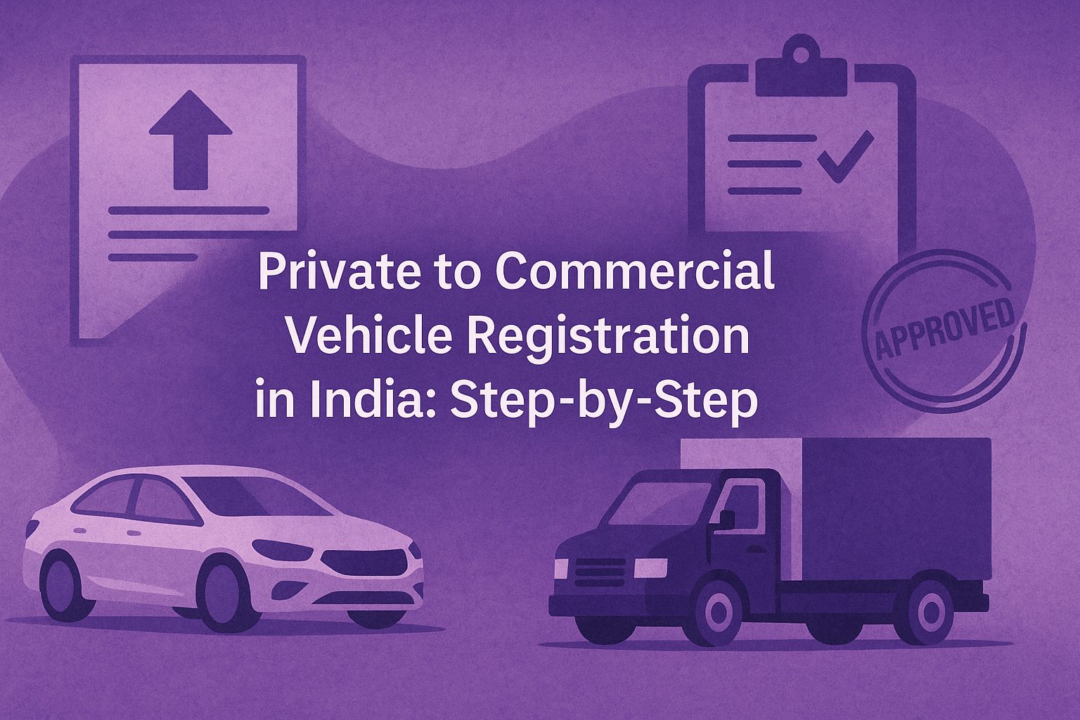 Private to Commercial Vehicle Registration: Step-by-Step (India)