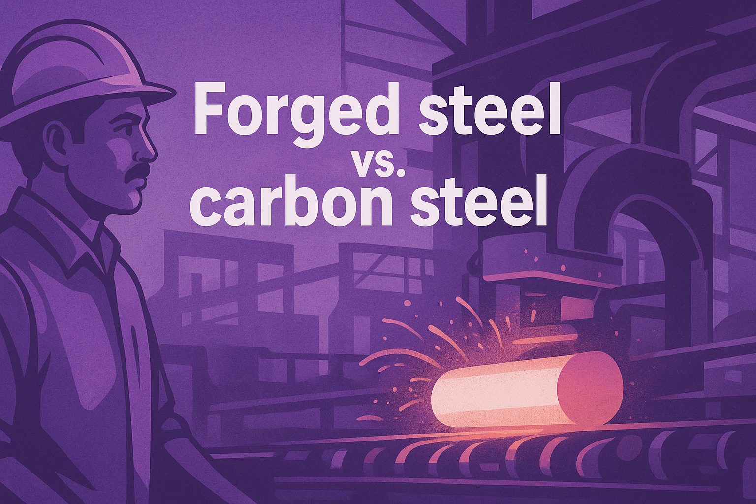 Forged steel vs. carbon steel: Properties, differences, applications