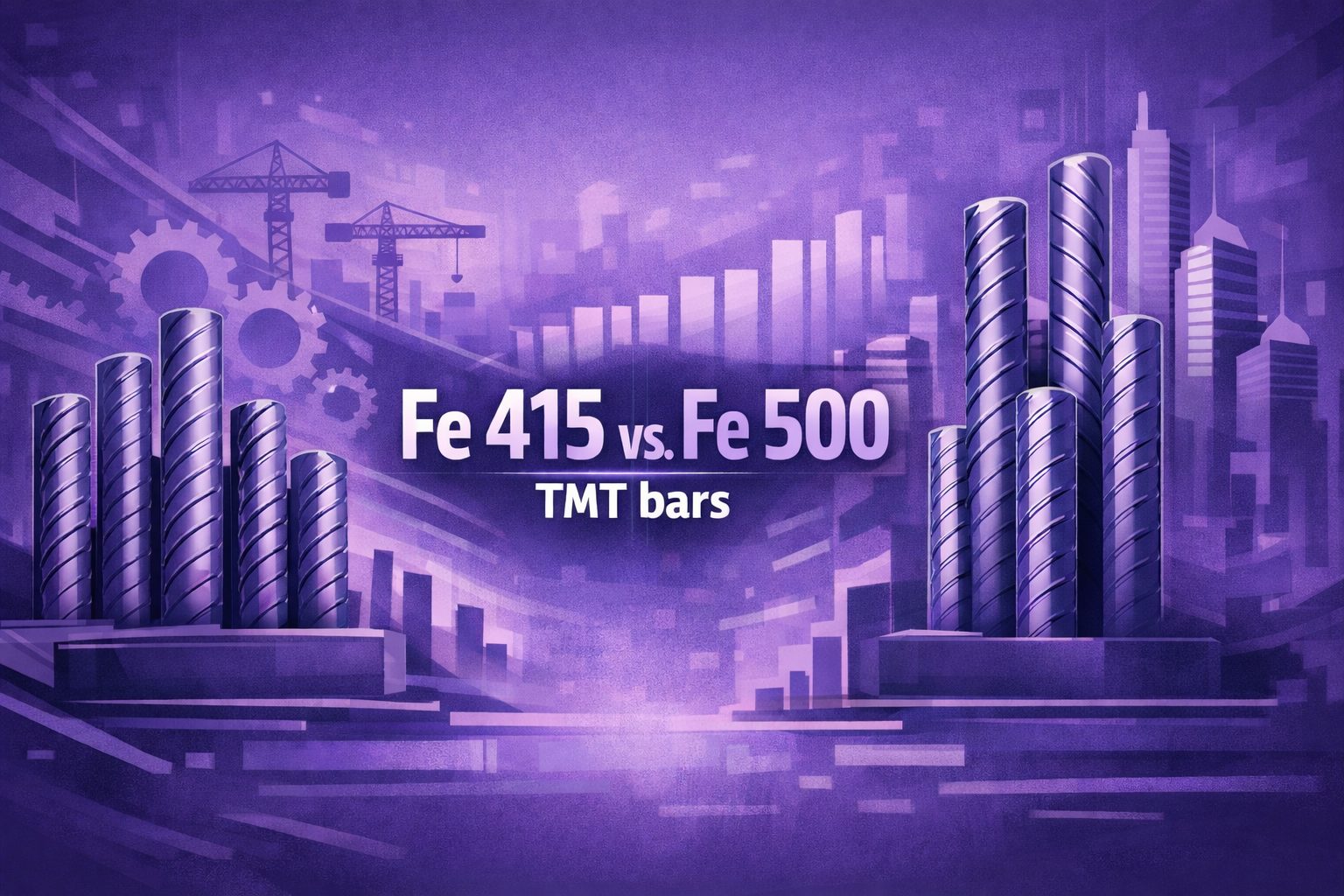 Fe 415 vs. Fe 500 TMT bars – Differences, uses, price
