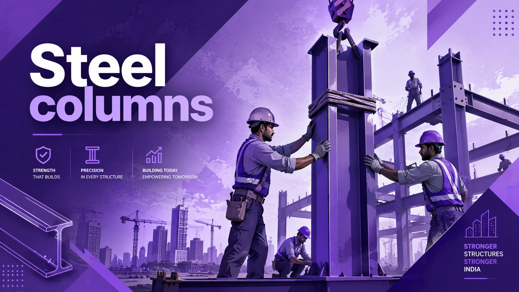 What are steel columns? Types, sizes, price in India (2026 guide)