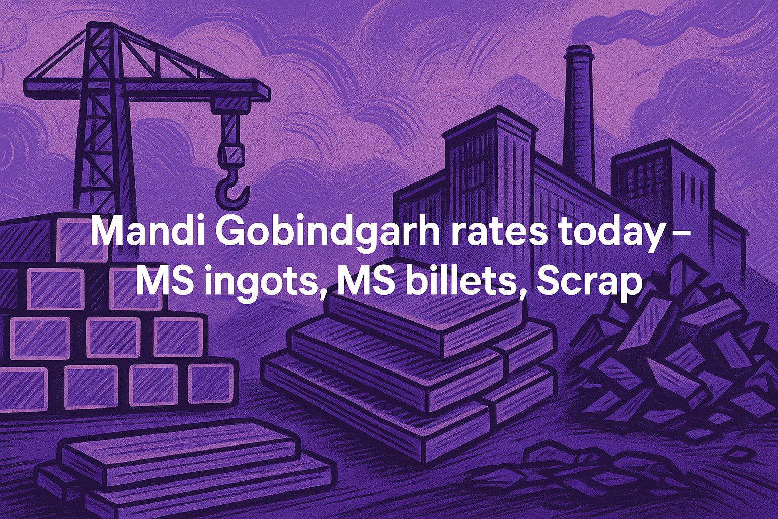 Mandi Gobindgarh rates today – MS ingots, MS billets, Scrap
