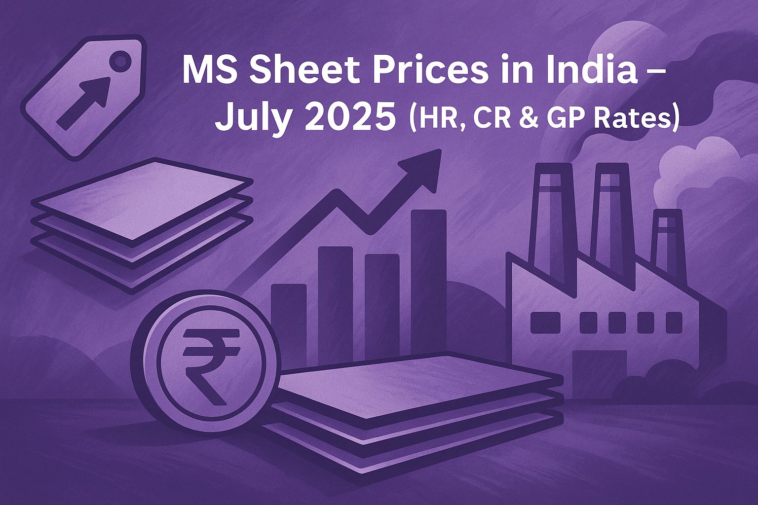 MS Sheet Price in India – July 2025 (HR, CR & GP Rates)