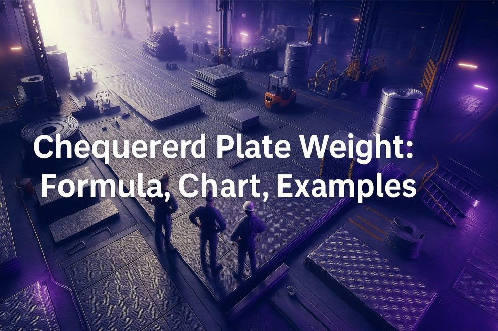 Chequered plate weight: Easy way to calculate weight in kg/m²