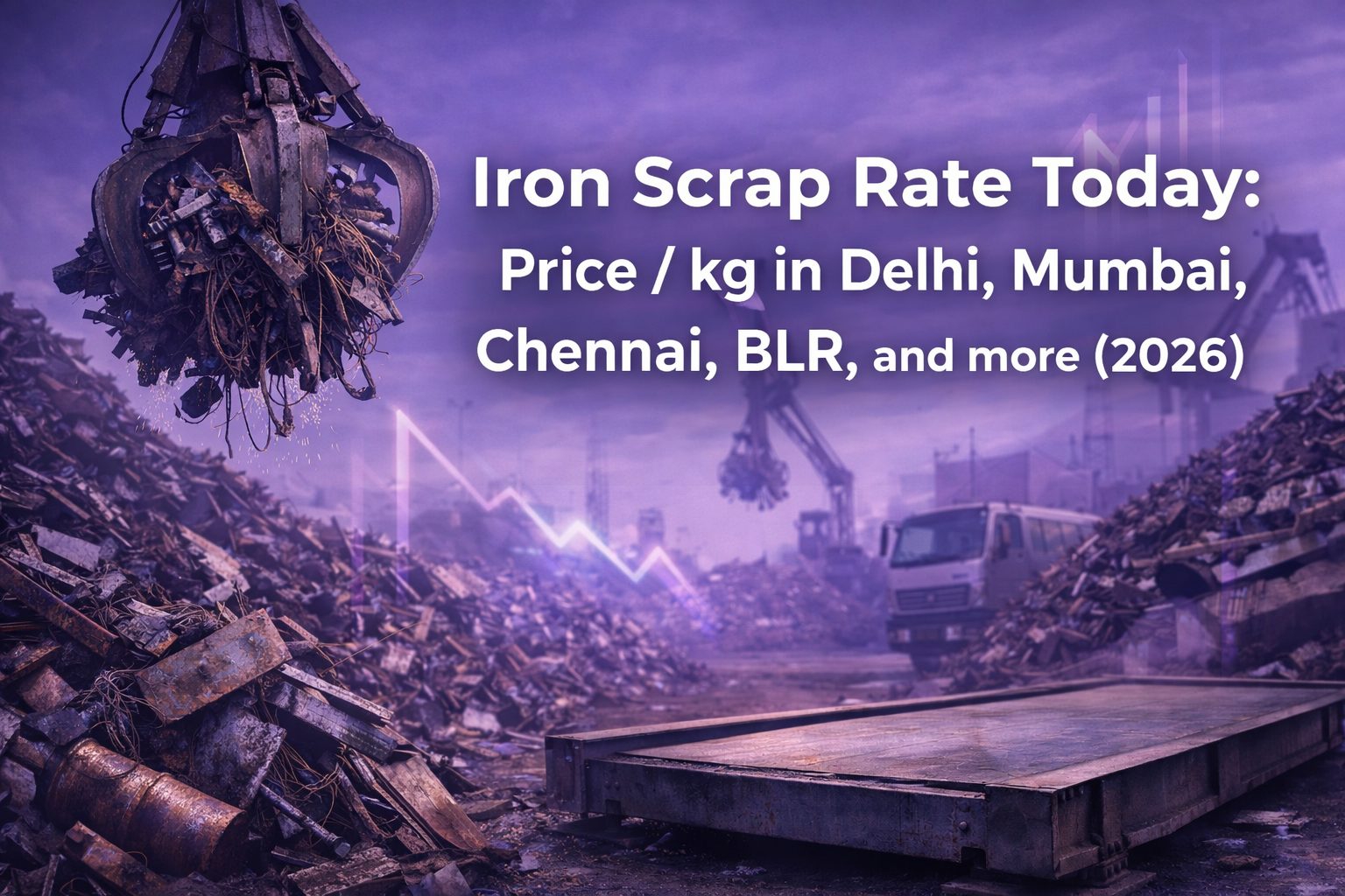Iron scrap rate today – Prices per kg, daily rates (February 2026)
