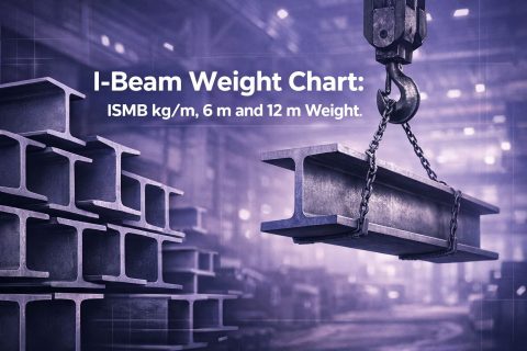 I-Beam Weight Chart: ISMB kg/m, 6 m and 12 m Weight