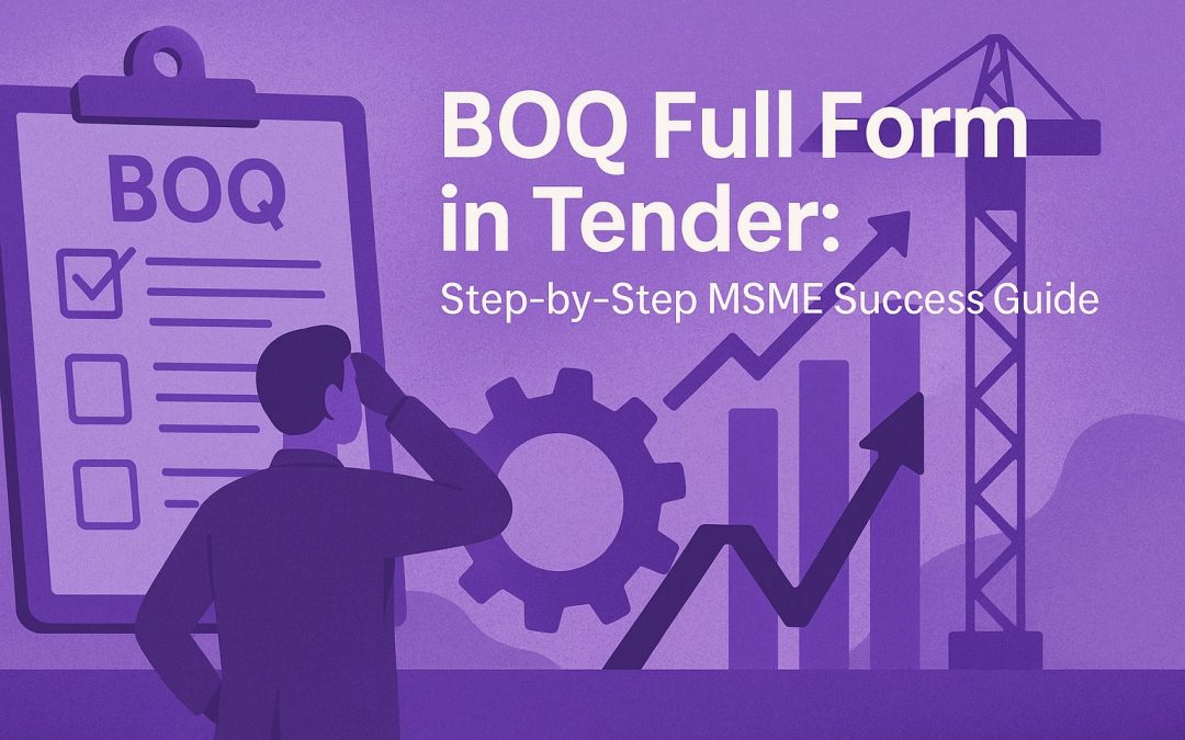 BOQ Full Form in Tender: Step-by-Step MSME Success Guide