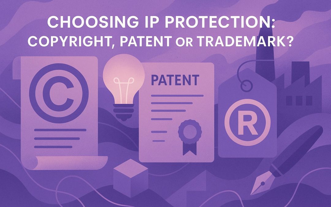 Choosing IP Protection: Copyright, Patent or Trademark?