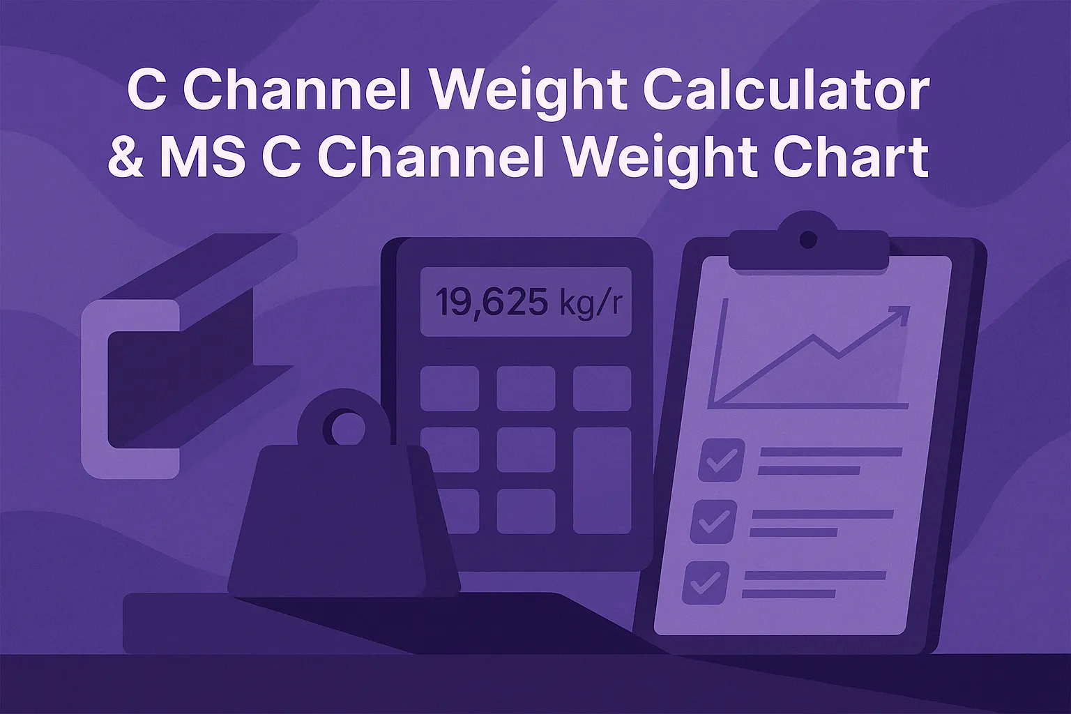 C Channel Weight Calculator & MS C Channel Weight Chart