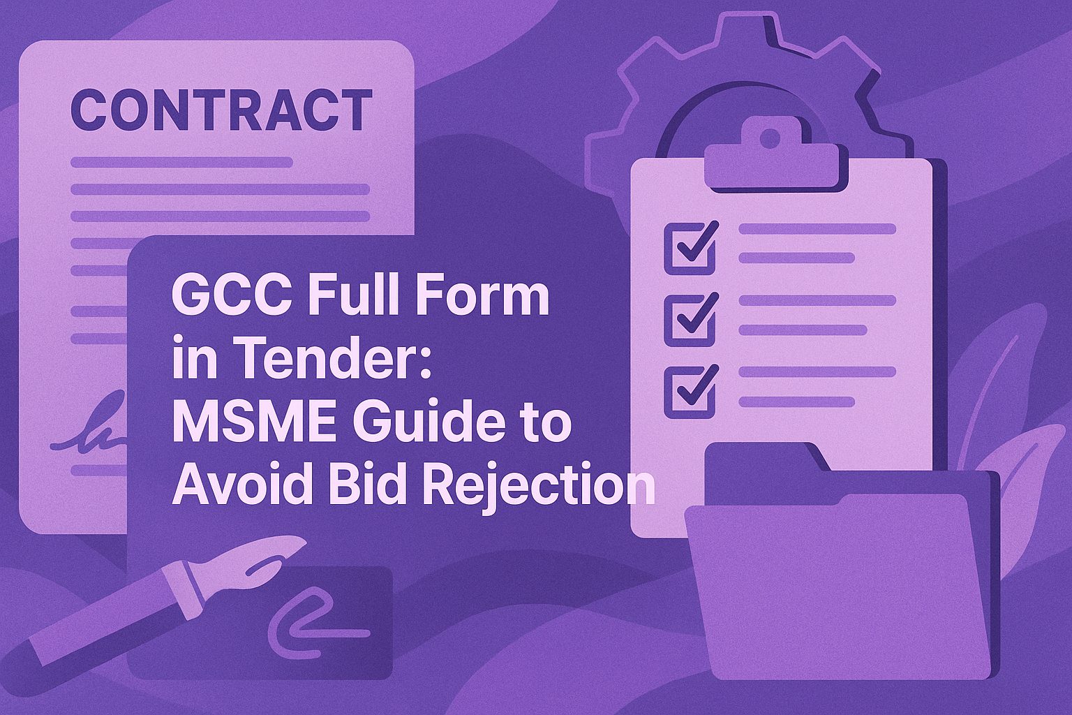 GCC Full Form in Tender: MSME Guide to Avoid Bid Rejection