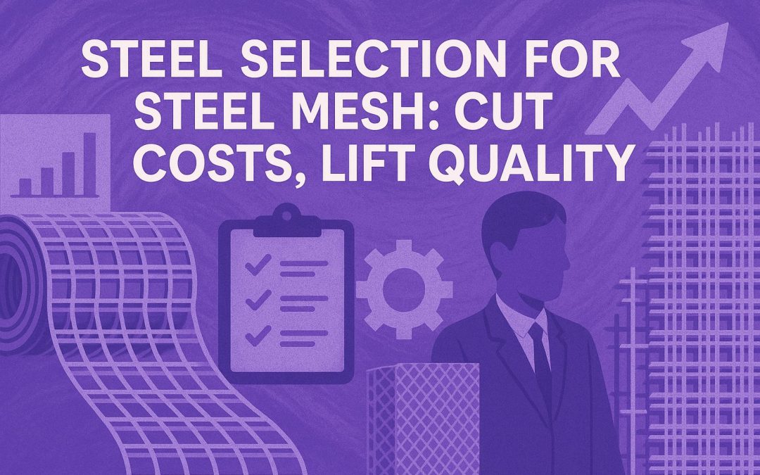 Steel Selection for Steel Mesh: Cut Costs, Lift Quality