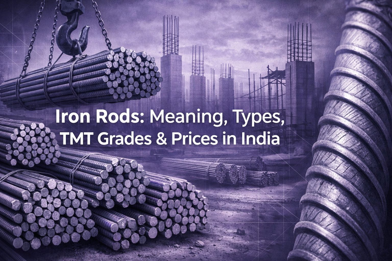 Iron Rods: Meaning, Types, TMT Grades & Prices in India
