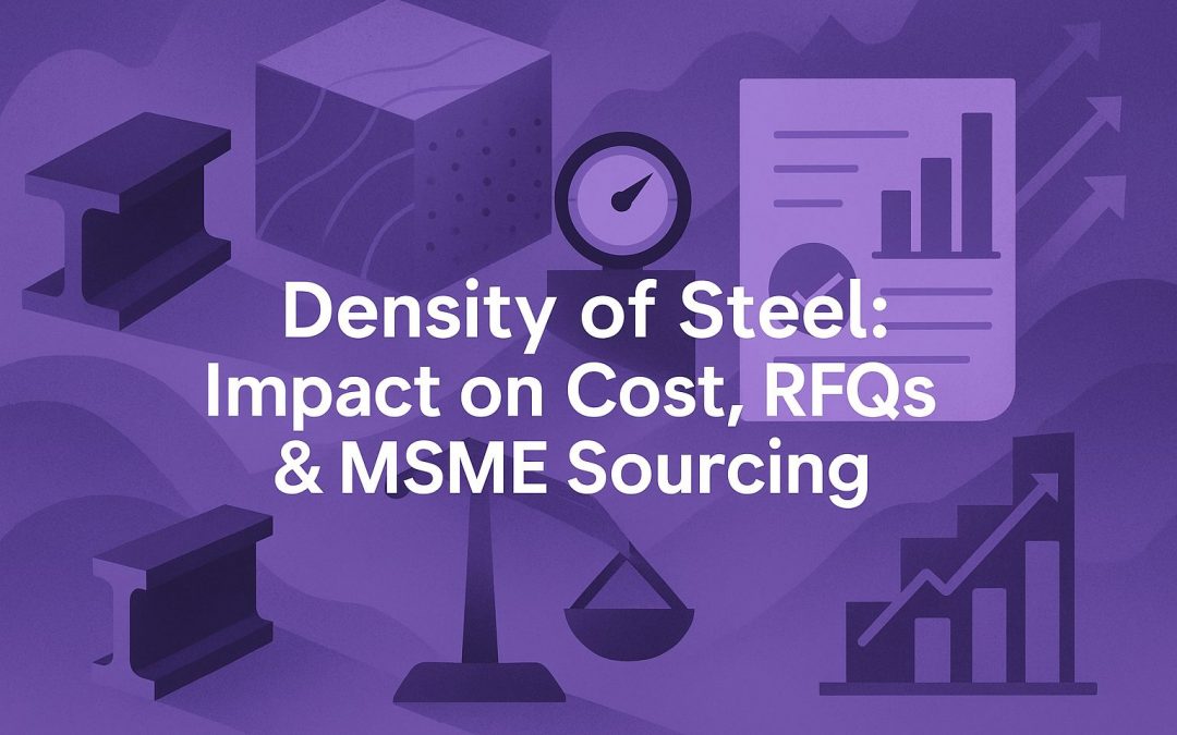 Density of Steel: Impact on Cost, RFQs & MSME Sourcing