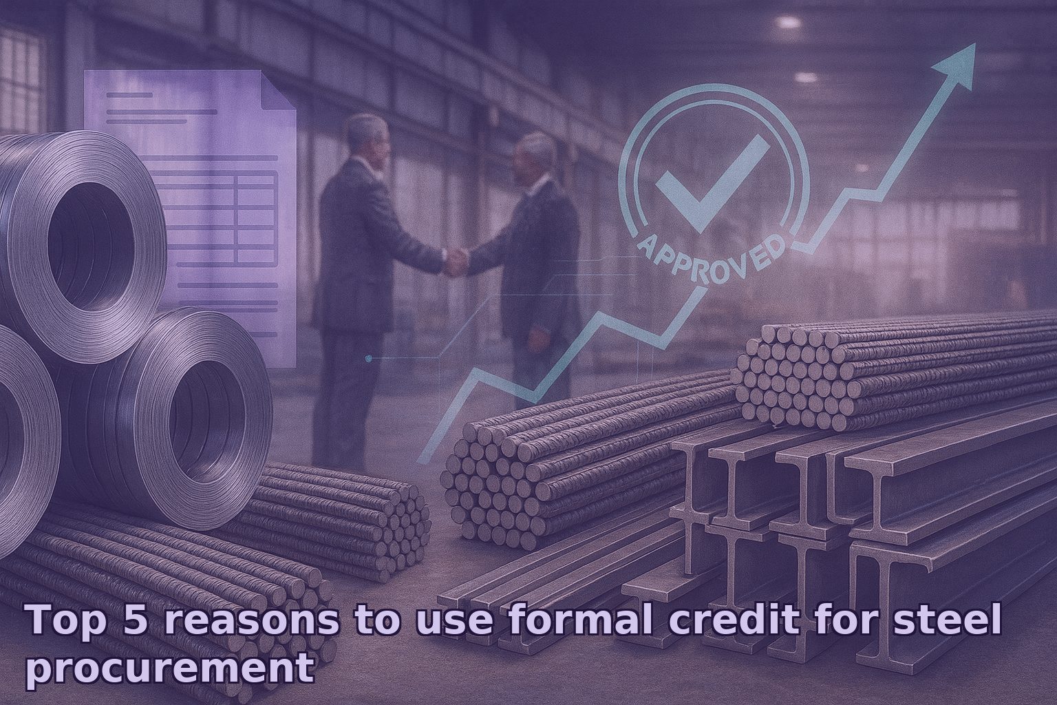 Top 5 reasons to use formal credit for steel procurement