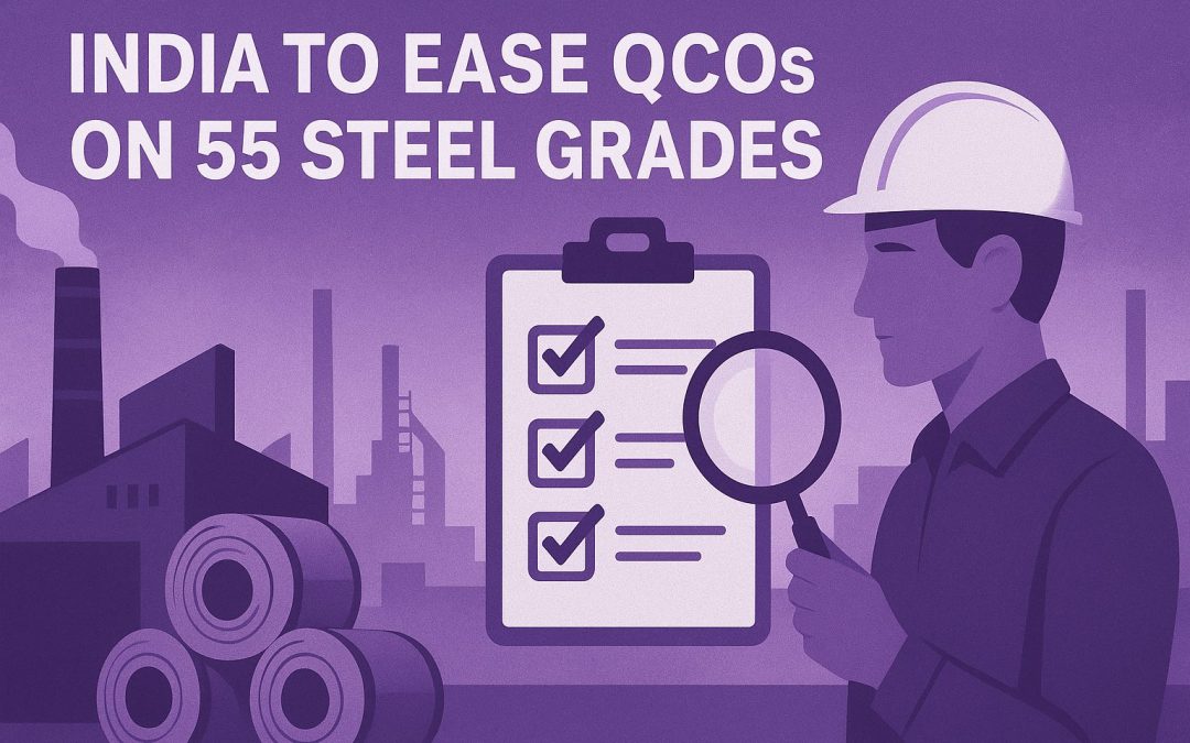 India to Ease QCOs on 55 Steel Grades to Boost Sourcing