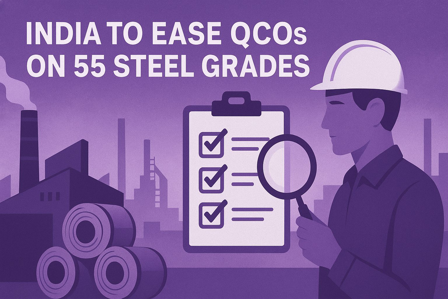 India to Ease QCOs on 55 Steel Grades to Boost Sourcing