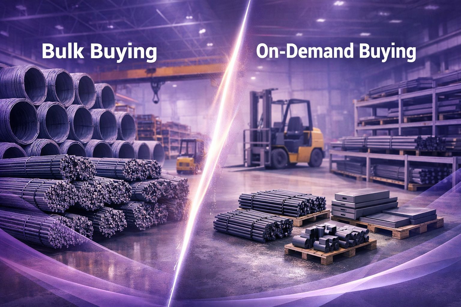 Bulk buying vs on demand buying in steel for MSMEs
