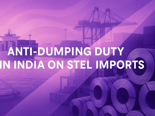 Anti dumping in India on steel imports