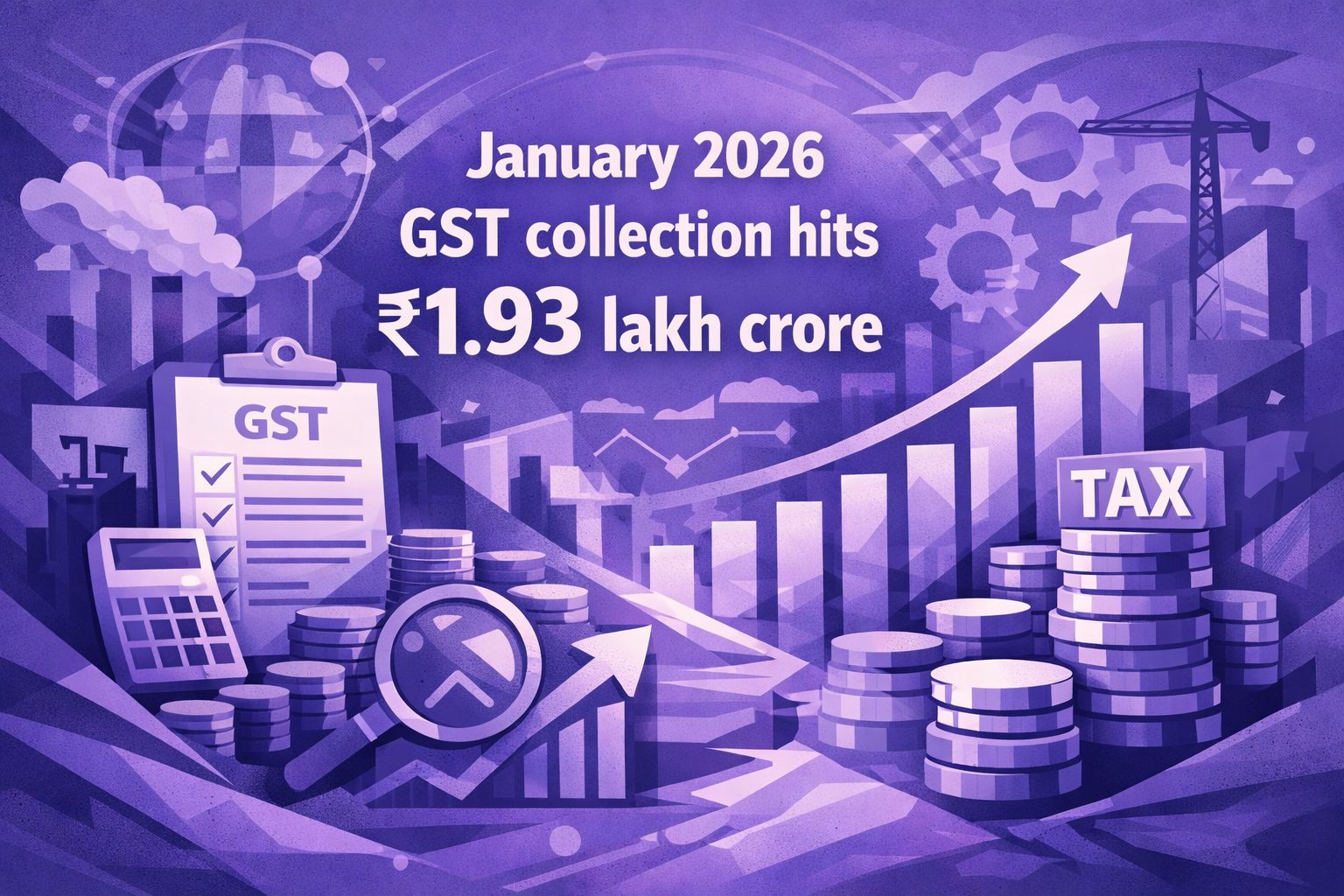 January 2026 GST collection hits ₹1.93 lakh crore