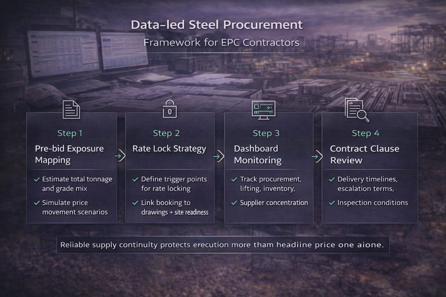 Data-led procurement framework for EPC contractors