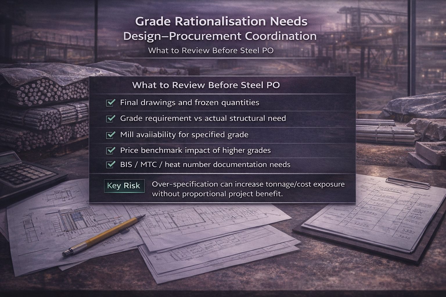 Grade rationalisation and engineering coordination