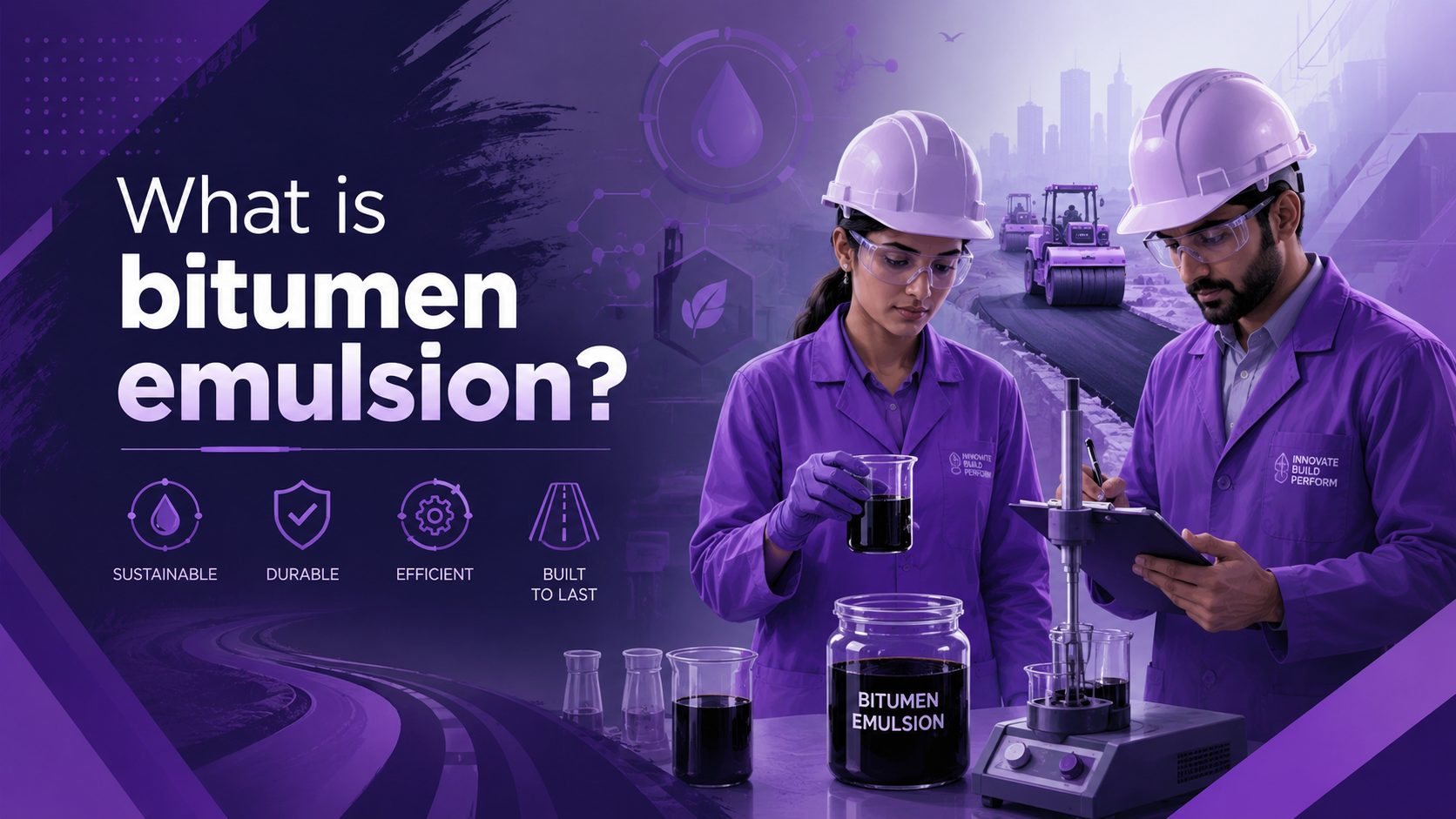 What is bitumen emulsion in road construction?