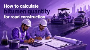 How to calculate bitumen quantity for road construction