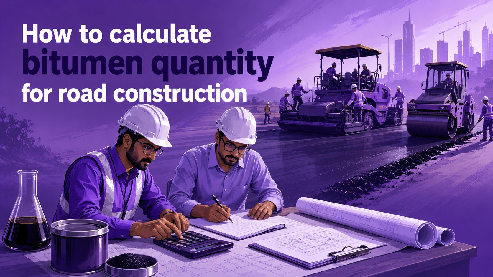 How to calculate bitumen quantity for road construction