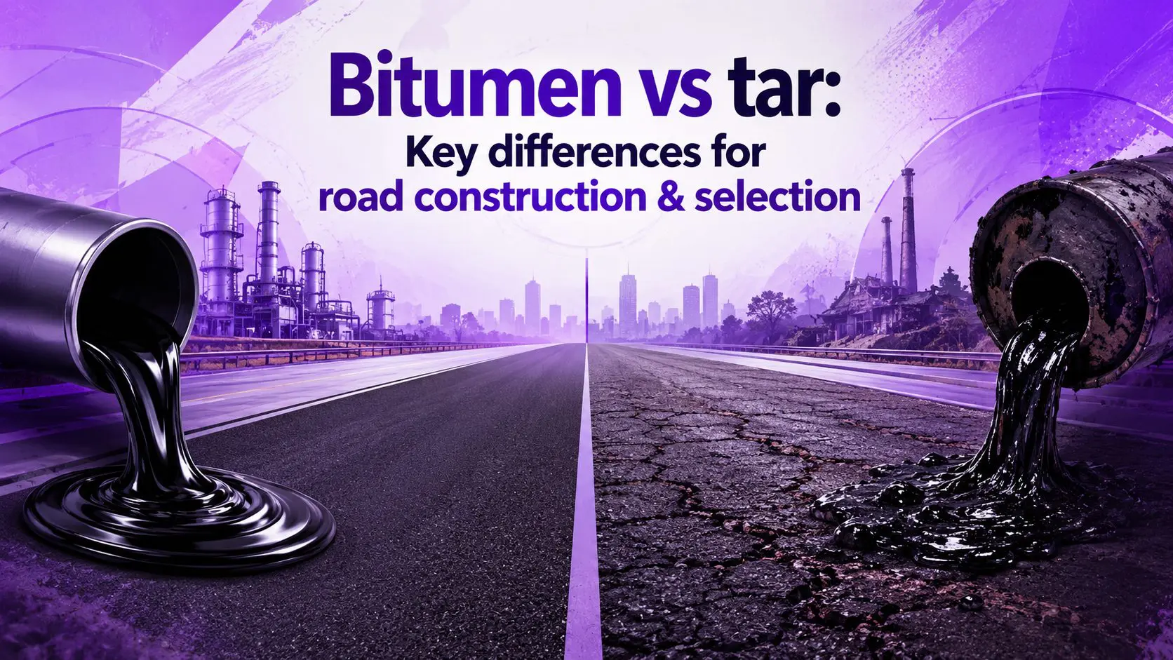 Bitumen vs tar: Key differences for road construction & selection