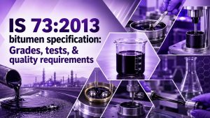 IS 73:2013 bitumen specification: Grades, tests, & quality requirements