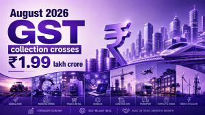August 2026 GST collection: 14.8% growth and key trends